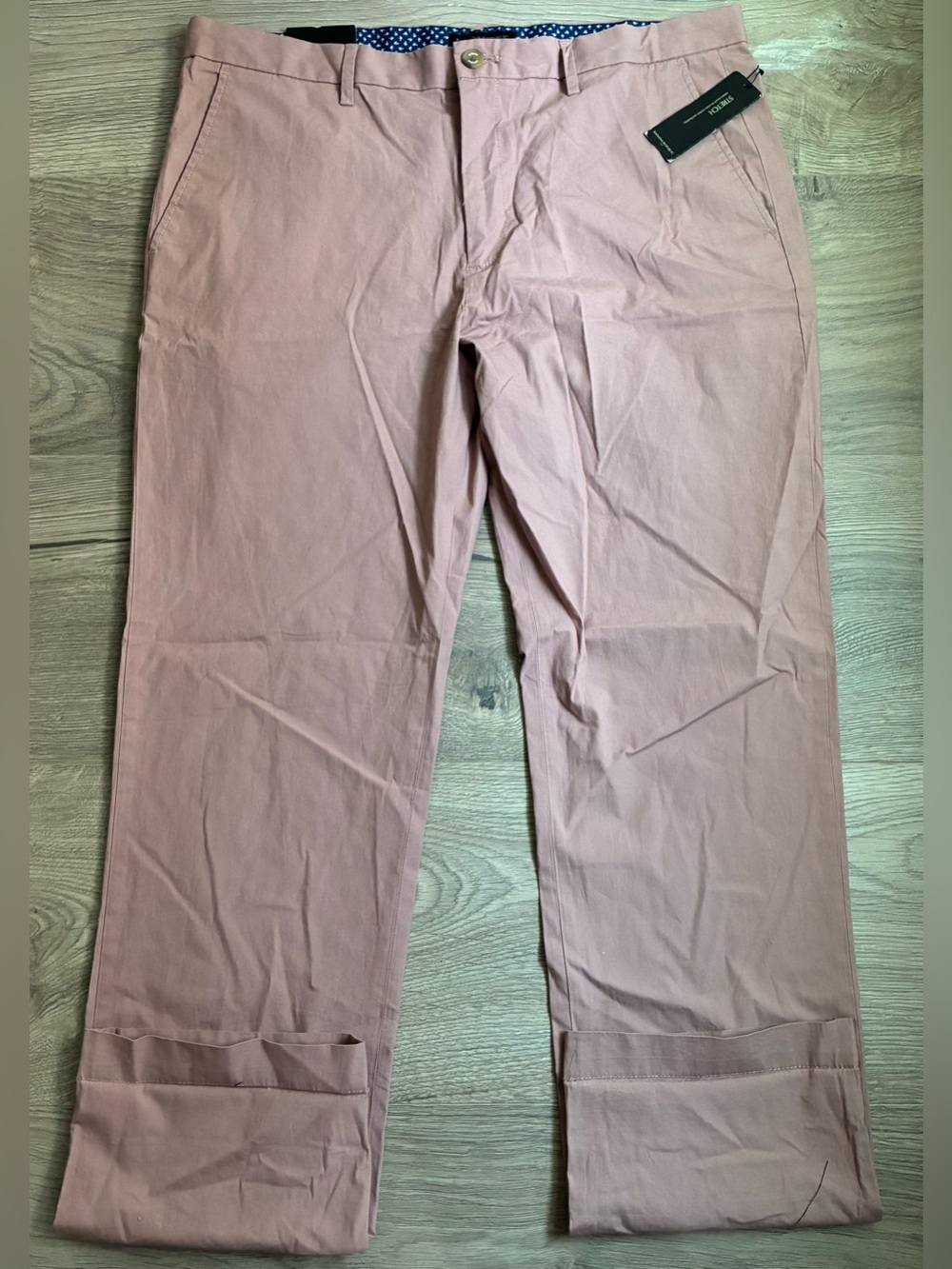 NWT Banana Republic Mens 36x34 Pink Aiden Summer Weight Chino Stretch
